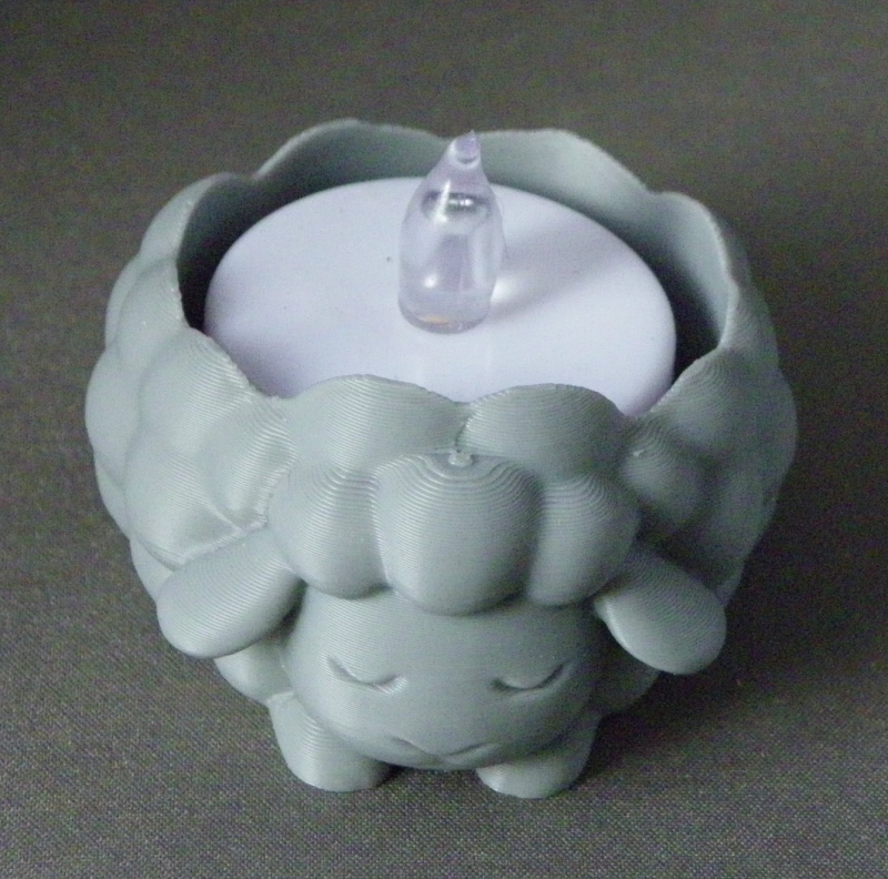 (image for) 3D Prints - Schaap Theelichthouder 1 - (Meerdere Kleuren Mogelijk)